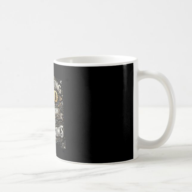 Trusting god through parkinson's awareness coffee mug (Right)