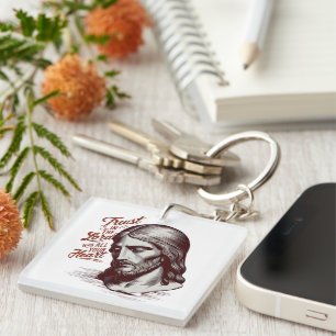 Trusting Jesus with all your heart Key Ring