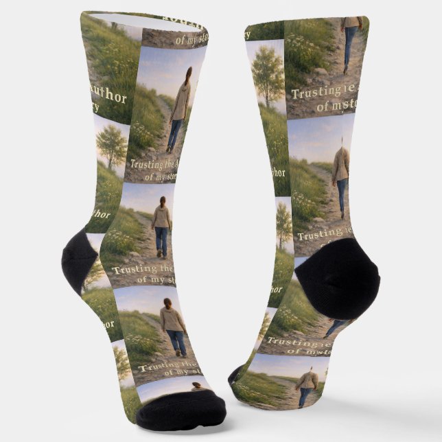 Trusting the Author Socks (Angled)