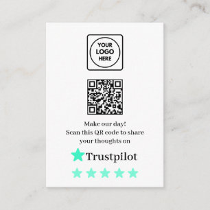 Trustpilot Review QR Insert Card