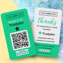 Trustpilot Review Request with Scannable QR Code