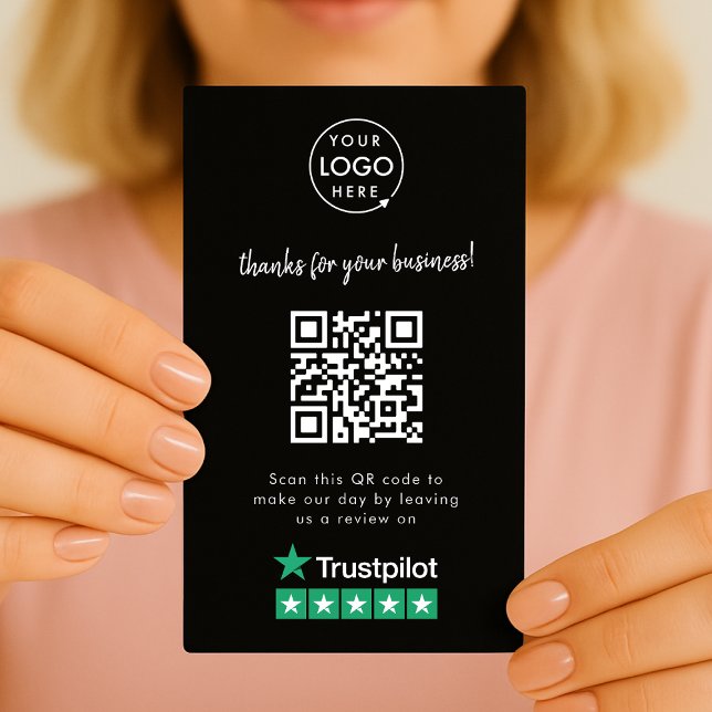 Trustpilot Reviews Business Card | QR Code Handout (Creator Uploaded)
