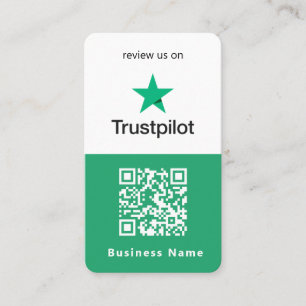 Trustpilot Reviews   Business Review Us QR Code Business Card