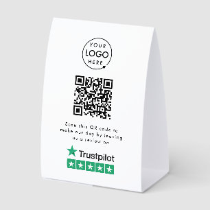 Trustpilot Reviews Tabletop Sign QR Table Tent