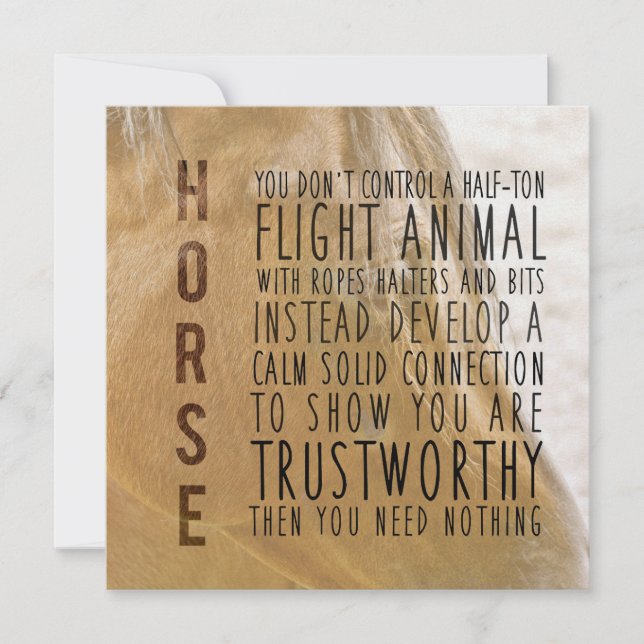TRUSTWORTHY 5.25 x 5.25 card (Front)
