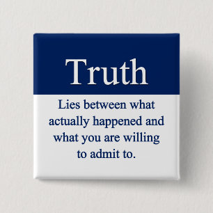 Truth 15 Cm Square Badge