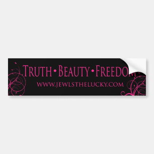 Truth Beauty Freedom Bumper Sticker