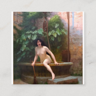 Truth Coming Out of Her Well - Jean-Leon Gerome Square Business Card