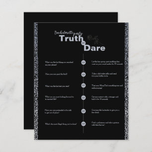 Truth Dare Gothic Floral Bachelorette Party Game