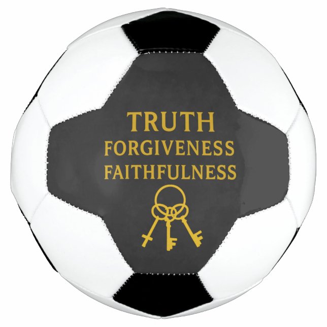 Truth, Forgiveness, Faithfulness  Football (Front)