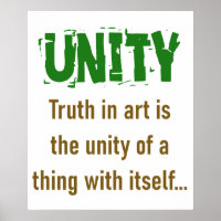 Truth In Art Is The Unity - Unity Quote