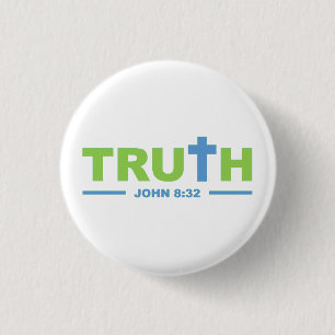 Truth in Christ Jesus 3 Cm Round Badge