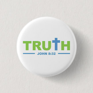 Truth in Christ Jesus 3 Cm Round Badge