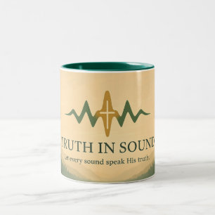 Truth in Sound Official Merch Landscape Two-Tone Coffee Mug