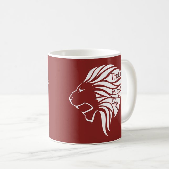 Truth is like a Lion  Coffee Mug (Front Right)