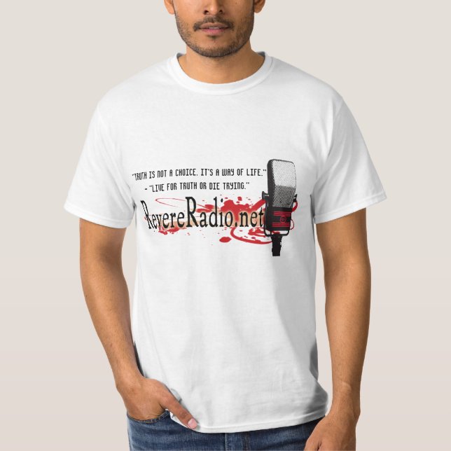 Truth is not a choice Revere Radio Logo Tee (Front)