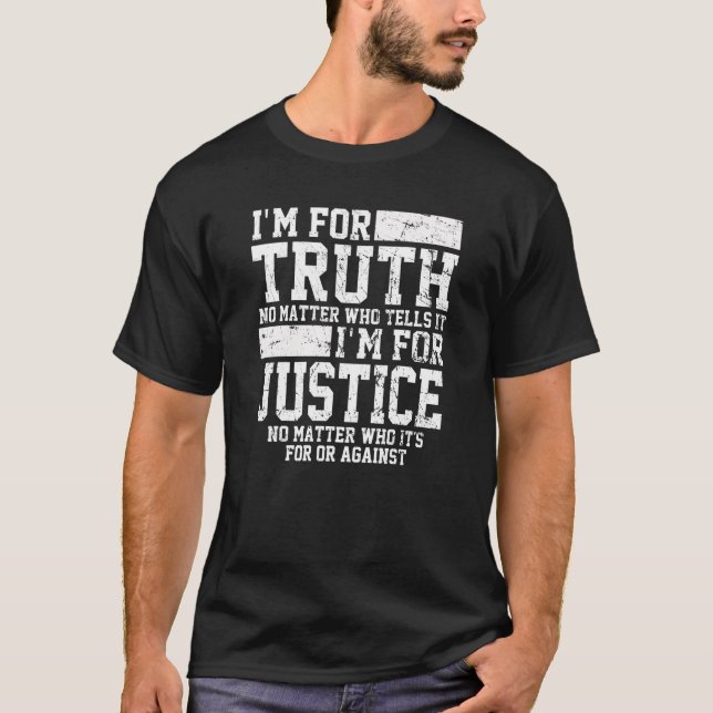 Truth & Justice, Black Lives Matter T-Shirts, BLM  T-Shirt (Front)