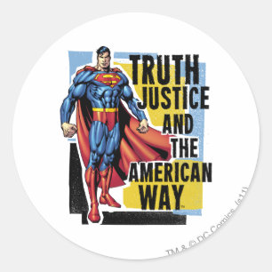 Truth, Justice Classic Round Sticker