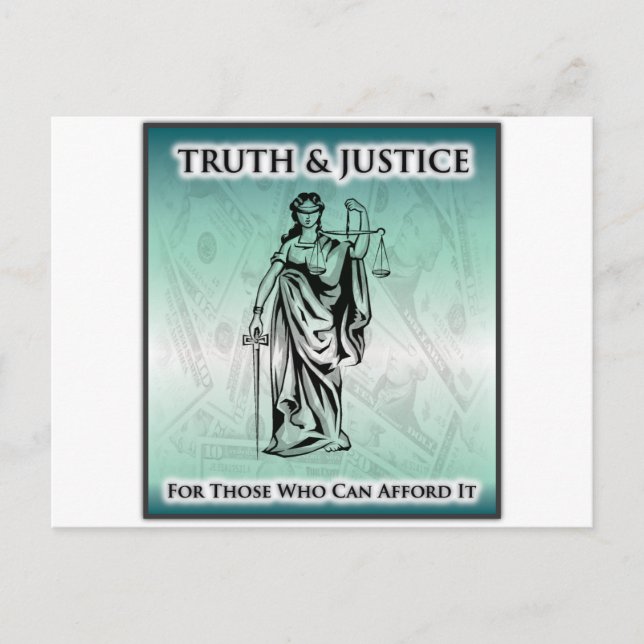 Truth & Justice - Lady Justice Postcard (Front)