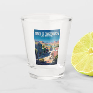 Truth or Consequences USA Shot Glass
