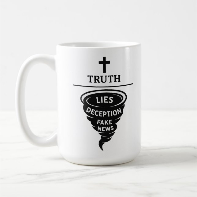 Truth over lies coffee mug (Left)