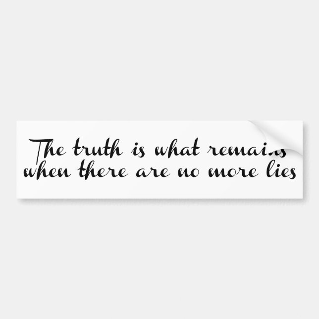 Truth Remains Bumper Sticker (Front)