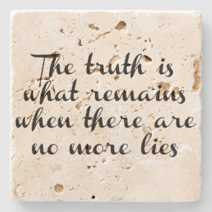 Truth Remains Stone Coaster