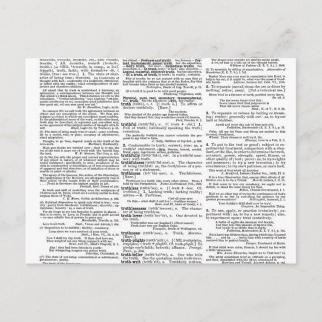 Truthiness Postcard (Front)