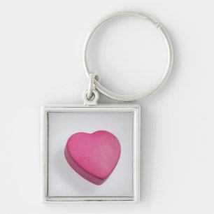 Try again heart candy key ring