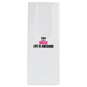 try boccee,life is awesome wine gift bag