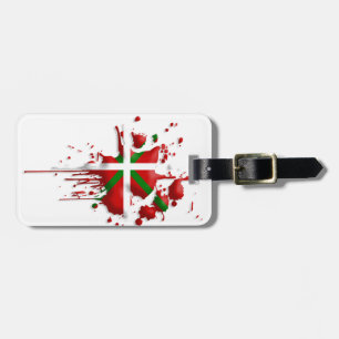 try flag Euskadi Basque Luggage Tag