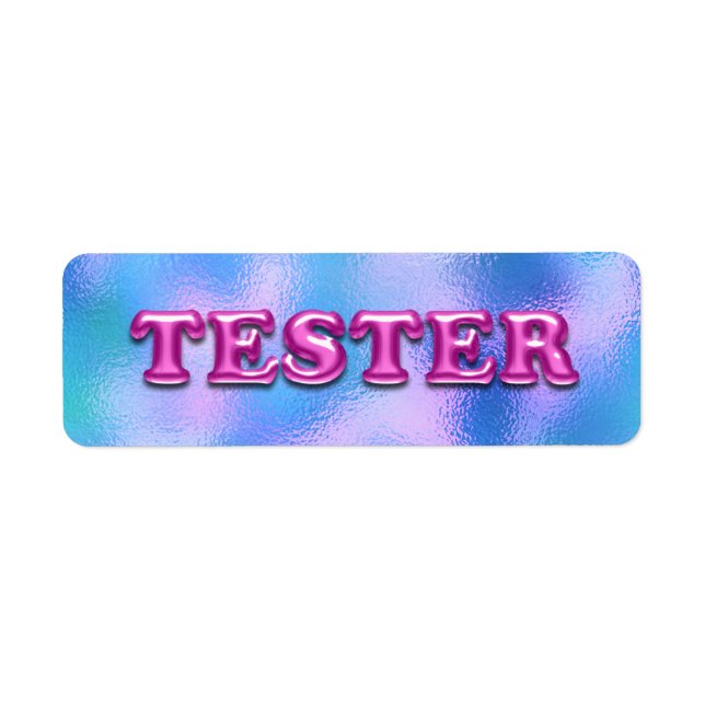 Try Fuchsia Pink Blue 3D Tester Sample Contaners (Front)