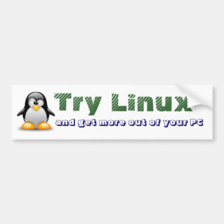 Try Linux Bumper Sticker