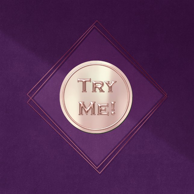 Try Me Blush Rose Pearly Tester Sample Container Classic Round Sticker (Try Me Blush Rose Pearly Tester Sample Container Classic Round Sticker)