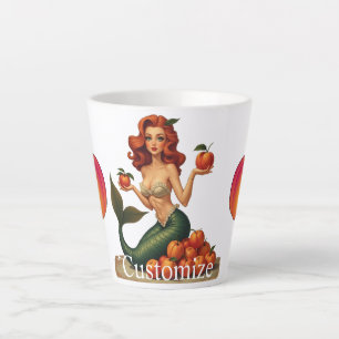 Try My Peaches Mermaid Thunder_Cove Latte Mug