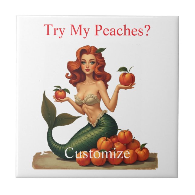 Try My Peaches Mermaid Thunder_Cove Tile (Front)