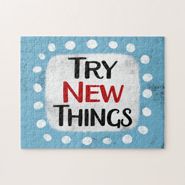 Try New Things Jigsaw Puzzle (Horizontal)