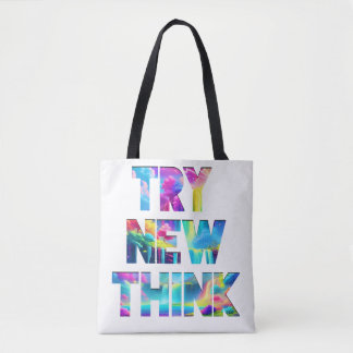 TRY NEW THINK – Motivational Quote Bag Design