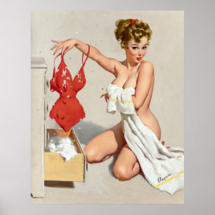 Try on pin up poster