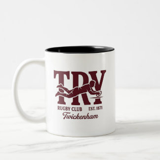 Try Rugby Club Twickenham Est 1871 Two-Tone Coffee Mug