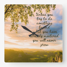 Try Something New Wall Clock