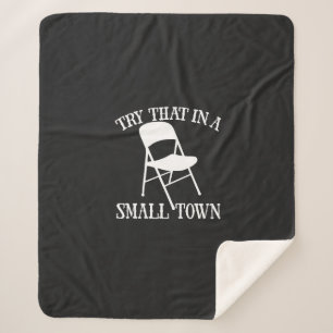 Try that in a small town folding chair sherpa blanket