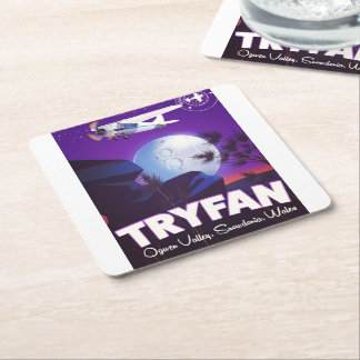 Tryfan,Ogwen Valley, Snowdonia, Wales Square Paper Coaster