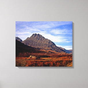 Tryfan Snowdonia North Wales Postcard Poster Faux Canvas Print
