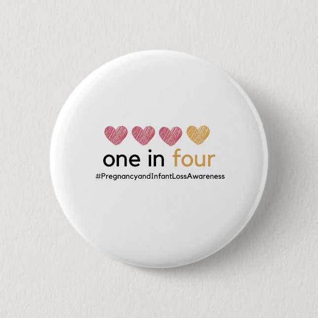 trying to conceive infertility awareness 6 cm round badge (Front)
