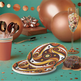 Trypillian Culture Ancient Spiral Paper Plates