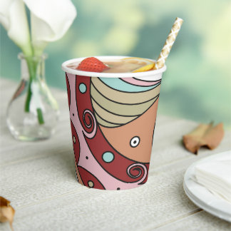 Trypillian Culture Sacred Flower Paper Cups