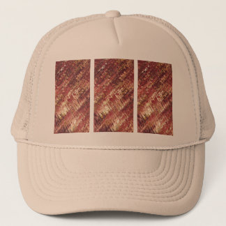 Tryptic Pink Feather Trucker Hat