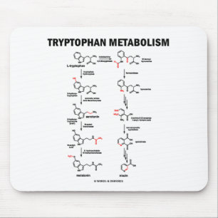 Tryptophan Metabolism (Chemistry) Mouse Mat