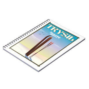 Trysil Norway , Norway ski travel poster Notebook